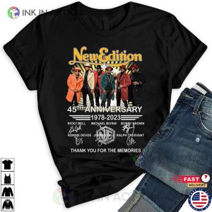 New Editions 45th Anniversary 1978-2023 Shirt, New Edition Band Shirt, Thank You for The Memories T-Shirt