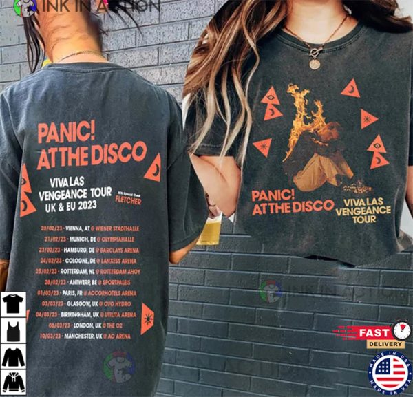 Panic At The Disco Tour 2023 Shirt, Viva Las Vengeance Tour Shirt