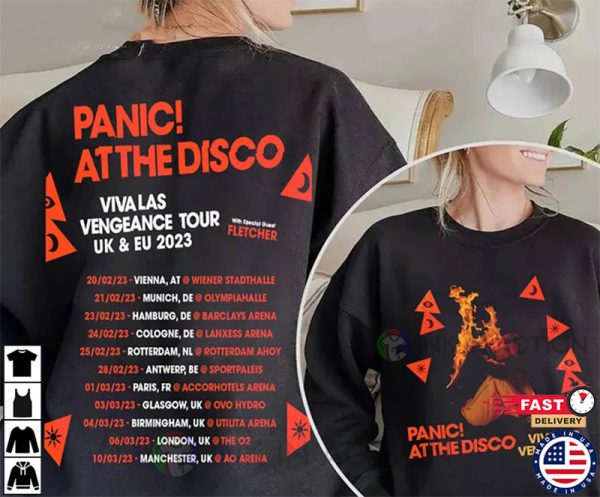 Panic At The Disco Tour 2023 Shirt, Viva Las Vengeance Tour Shirt