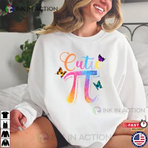 Pi Pretty Math Butterfly Girls Pi T Shirt 4