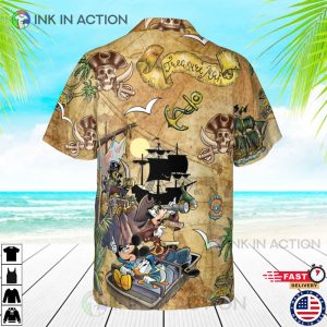 Pirated of the Caribbean Mickey and Friends Hawaiian Shirt 1