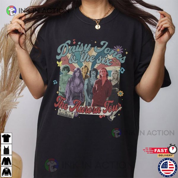 Retro Daisy Jones And The Six Shirt, Aurora World Tour Shirt