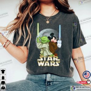 Retro Disney Star Wars Yoda And Mickey Shirt