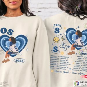 SZA SOS Full Tracklist Shirt SZA S.O.S Merch T Shirt 1