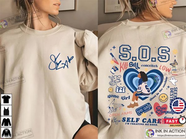 SZA SOS Full Tracklist Shirt, Vintage SZA Shirt, SZA Merch