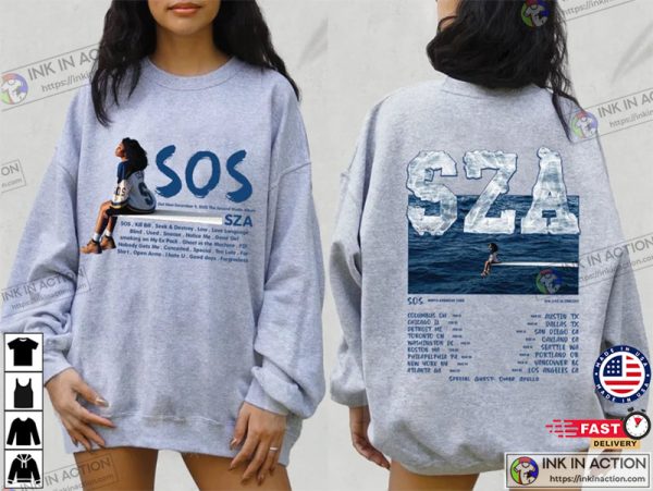 SZA SOS New Album Sweatshirt, The S.O.S North American Tour Shirt