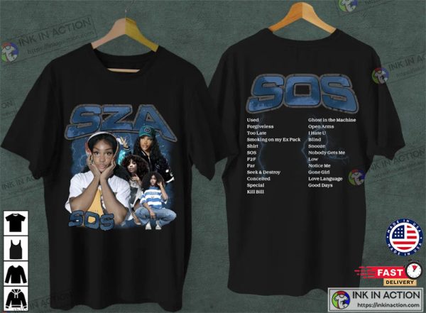 SZA SOS Shirt, Retro Vintage SZA Shirt, SZA T-shirt