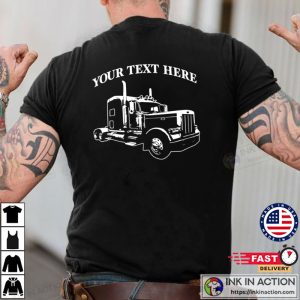 Semi Truck 18 Wheeler Personalized T shirt 1