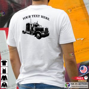 Semi Truck 18 Wheeler Personalized T-shirt