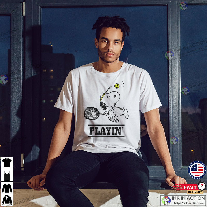 Snoopy Playing Tennis Sport Shirt - Print your thoughts. Tell your stories.