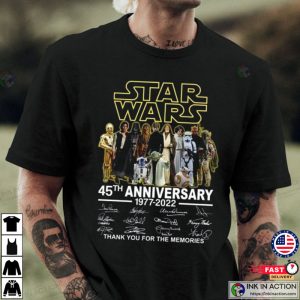 Star Wars 45th Anniversary Thank For The Memories T shirt 2 Ink In Action
