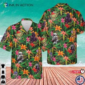 Star Wars Hawaiian Shirt, Disney Tropical Button Shirt, Aloha Vibes Beach Shirt