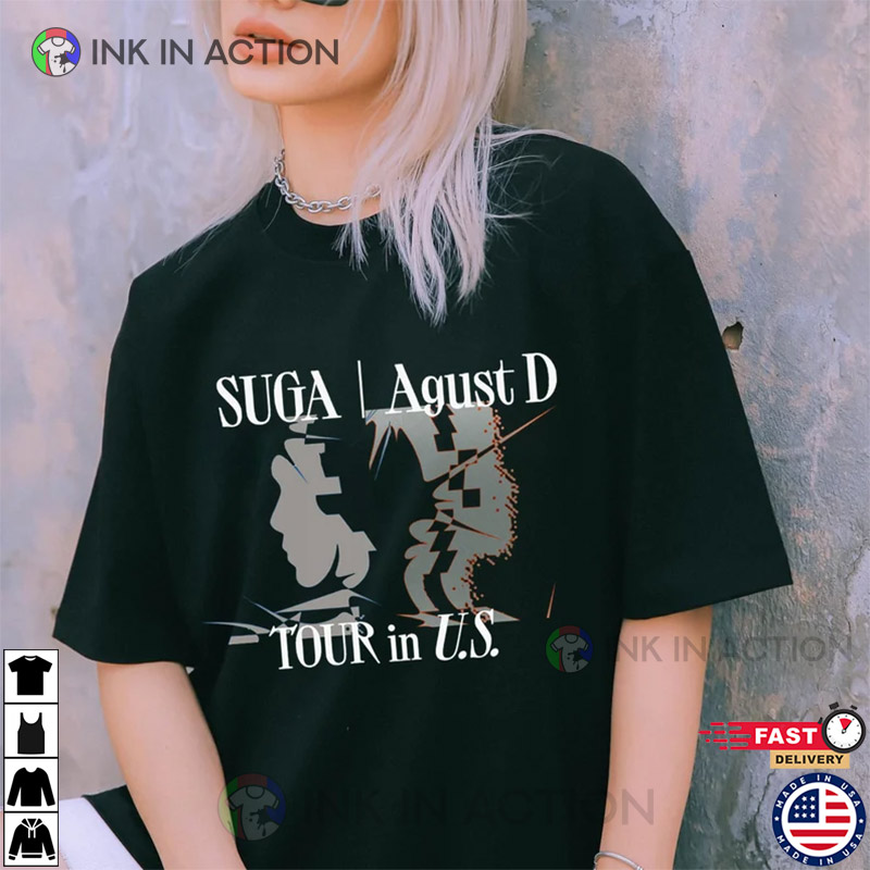 Suga Agust D Tour T-shirt, Min Yoongi Shirt, Agust D T-shirt - Ink