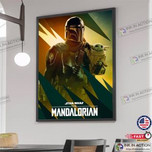 The MandaLorian Season 3 Canvas Poster, Star Wars Vintage Poster