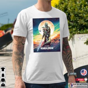 The Mandalorian Season 3 Baby Yoda Under The Moon T shirt Star War Shirt 2