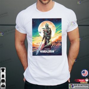 The Mandalorian Season 3 Baby Yoda Under The Moon T shirt Star War Shirt 3