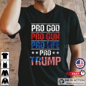 Trump 2024 American Flag Vintage T Shirt 1 Ink In Action