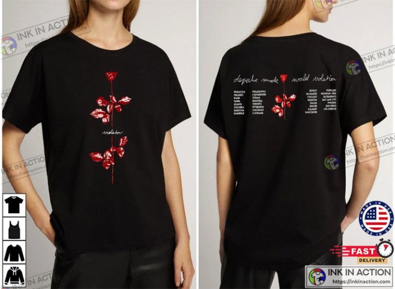 T-shirt Depeche Mode Violator - Licence Officielle, Homme, Noir, Coton, Coupe Classique Rock