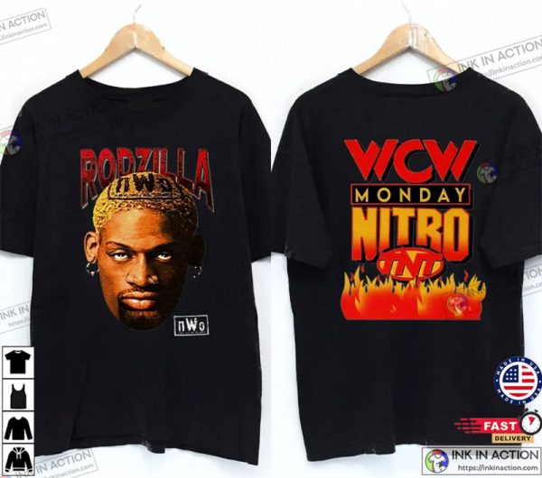 Vintage 90’s Rodzilla Dennis Rodman WCW Monday Nitro Best T-Shirt