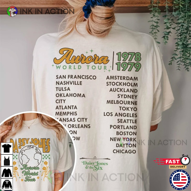 Aurora Tour Daisy Jones And The Six White Baseball Jersey Gift For Men And  Women - Freedomdesign