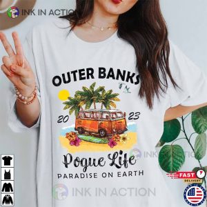 Vintage Outer Banks Pogue Life 2023 Shirt Paradise On Earth Shirt 1