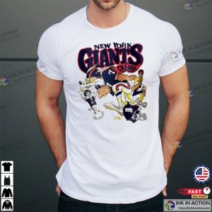 NFL New york Giants Charge Looney Tunes Vintage T-Shirt