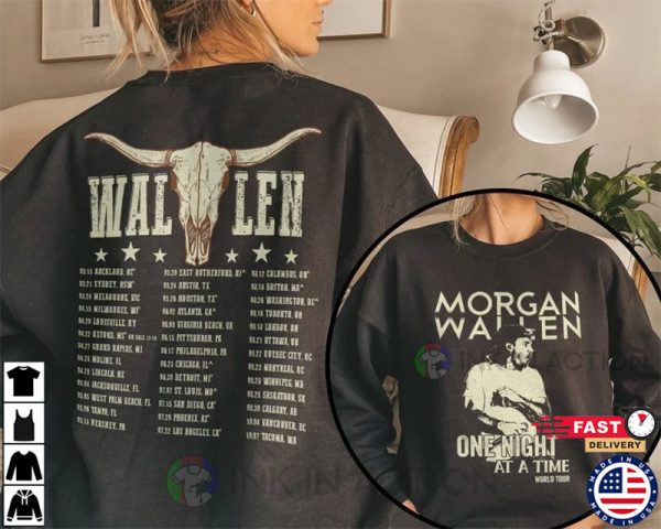 Wallen Western One Night at a Time 2023 World Tour Shirt, Country Music Gift