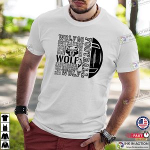 Wolves Football Design T-shirt