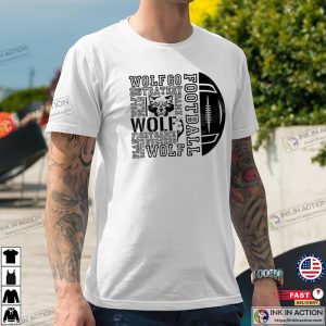 Wolves Football Design T shirt 4 Ink In Action