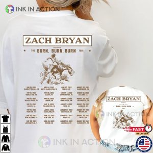 Zach Bryan The Burn Burn Burn Tour 2023 Shirt, Zach Bryan Concert Fan Shirt