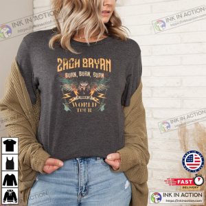 Zach Bryan World Tour Graphic T shirt Country Music Shirt 1