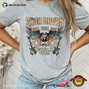 Zach Bryan World Tour Graphic T-shirt, Country Music Shirt, Zach Bryan Concert Merch