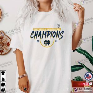 2023 ACC Womens Regular Season Basketball Champions Notre Dame Fighting Irish T Shirt