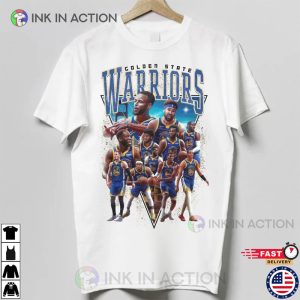 2023 NBA Playoffs Golden State Warriors Vintage Shirt NBA Basketball 2 Ink In Action
