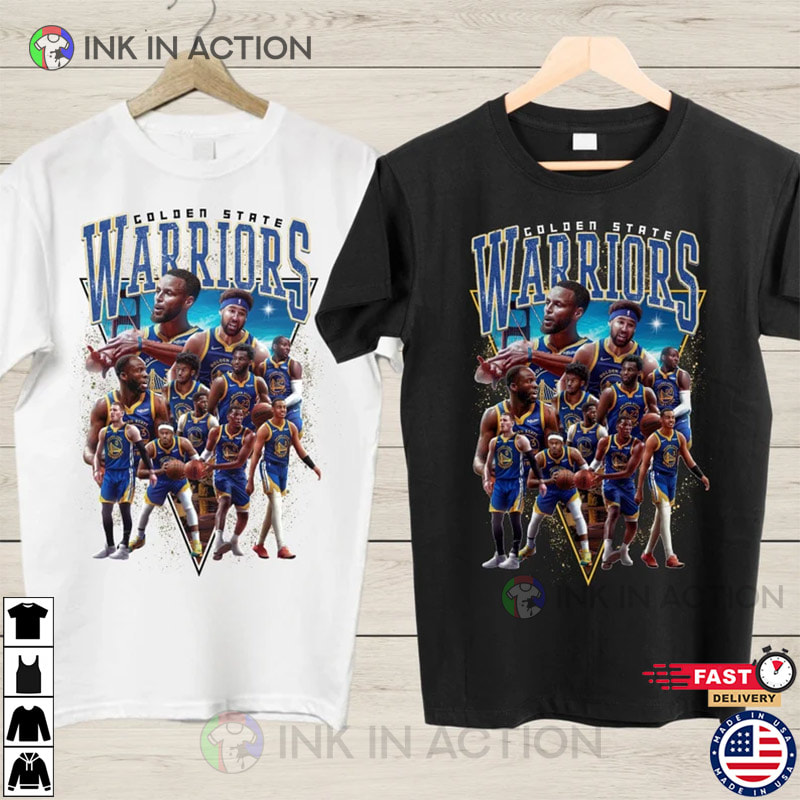 Golden State Warriors Shirt, NBA Basketball T-Shirt - Ink In Action