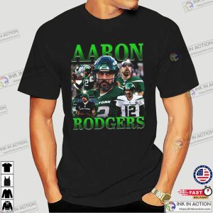 Aaron Rodgers Classic 90s Graphic Tee New York Jets Shirt