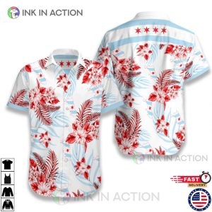 Aloha Chicago Pround Hawaiian Shirt, Tropical Summer Vacation