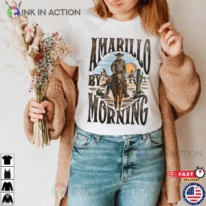 Amarillo By Morning Shirt Country Music Cowboy tee 2 Ink In Action