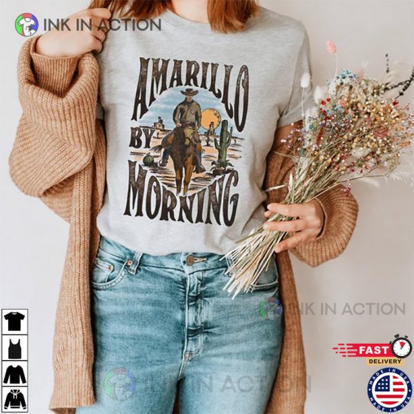 Amarillo By Morning Cowboy Shirt, Country Music