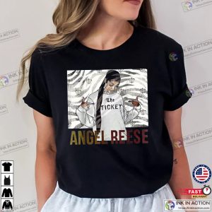 Angel Reese Lsu Tigers 2023 Basketball T shirt 2 Ink In Action
