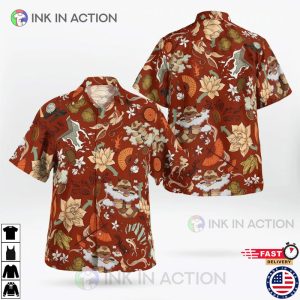 Appa And Momo Pattern Beach Outfit Aloha Shirt, Hawaiian