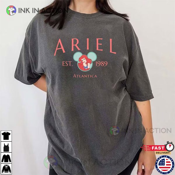 Ariel Princess, Little Mermaid Comfort Colors Shirt
