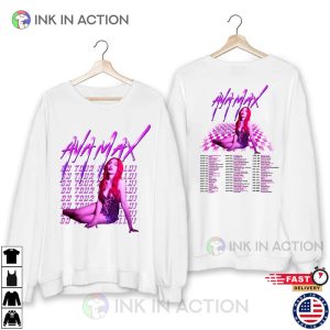 Ava Max 2023 On Tour Finally Diamonds and Dancefloors T Shirt 1 Ink In Action