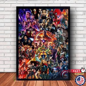 Avengers Movie Poster Family Decor 2 Ink In Action