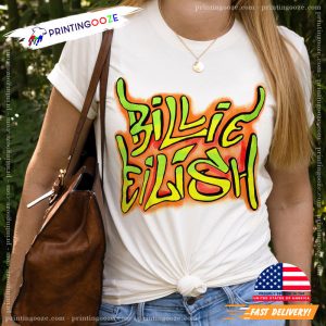 Billie Eilish Graffiti Logo Kids T Shirt billie eilish merch 3 Ink In Action