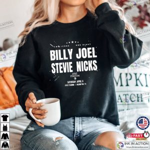 Billy Joel Stevie Nicks ATT Stadium Two Icons One Night Tour 2023 Shirt