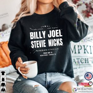 Billy Joel Stevie Nicks Nashville Tour 2023 T shirt 4