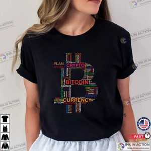 Bitcoin, Cryptocurrency Word T-shirt
