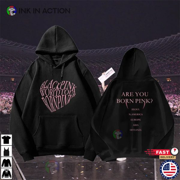 Black Pink Born Pink World Tour 2023 T-shirt