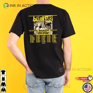 Blink 182 World Tour 2023 2024 Unisex T shirt 1 Ink In Action